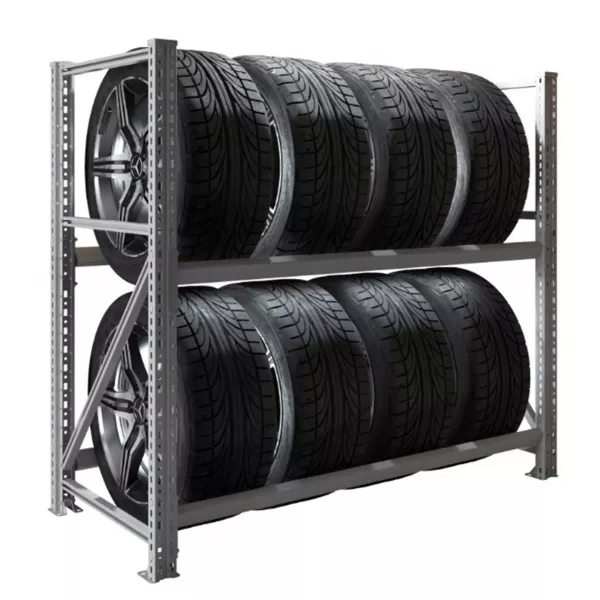Стеллаж MS Pro 1200х1353x606 (2 яруса, для колес)