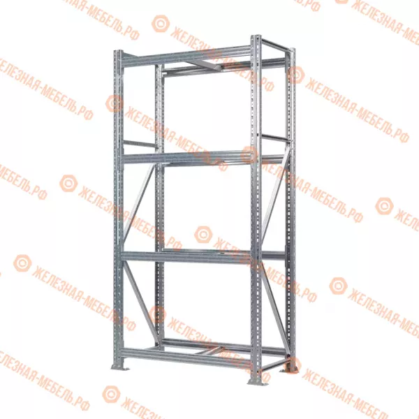 Стеллаж MS Pro Z 2000х900х500 (4 яруса без настила)