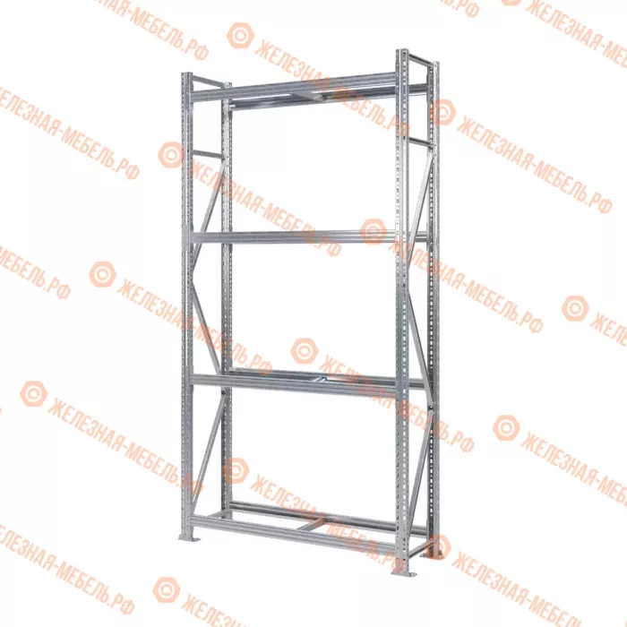 Стеллаж MS Pro Z 2500х1200х400 (4 яруса без настила)
