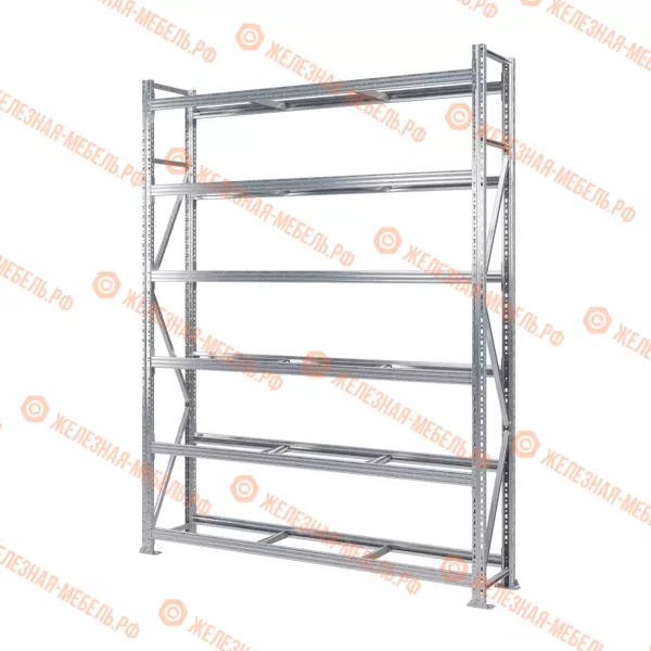 Стеллаж MS Pro Z 2500х1800х400 (6 ярусов без настила)