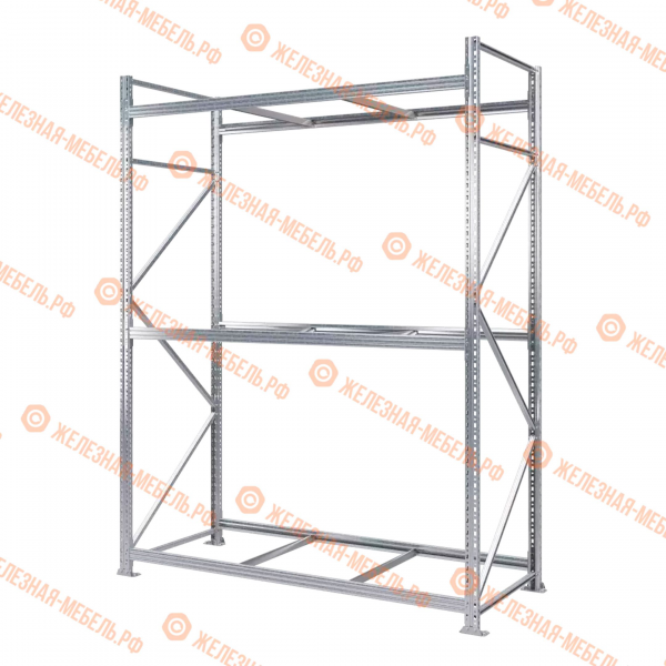 Стеллаж MS Pro Z 2500х1800х800 (3 яруса без настила)