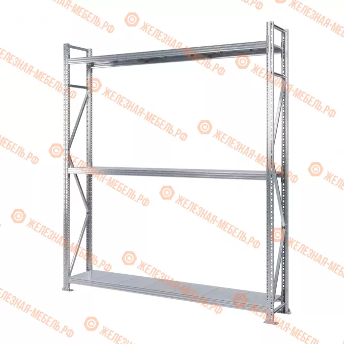Стеллаж MS Pro Z 2500х2100х400 (3 яруса со сплошным настилом)