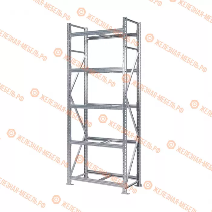 Стеллаж MS Pro Z 2500х900х500 (5 ярусов без настила)