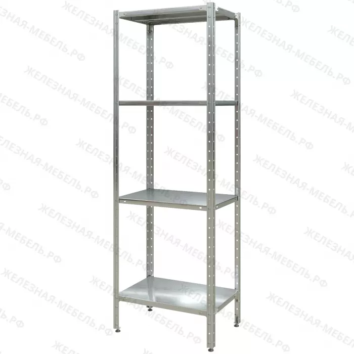 Стеллаж полочный СПЛн «Norma Inox» 1800х600х400 со сплошной полкой (нерж.сталь)