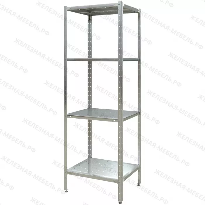Стеллаж полочный СПЛн «Norma Inox» 1800х600х500 с перфорированной полкой (нерж.сталь)