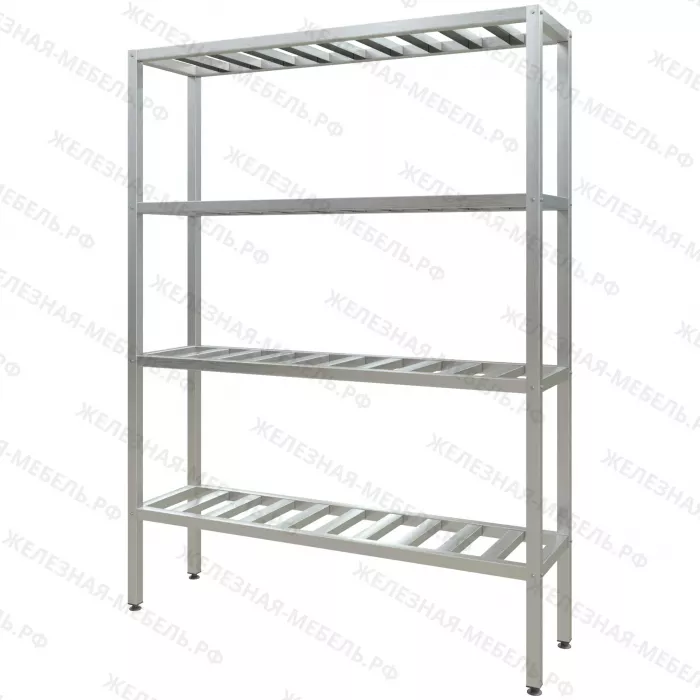Стеллаж полочный СПЛп «Profi Inox» 2000х1500х400 с полкой-решеткой (нерж.сталь)