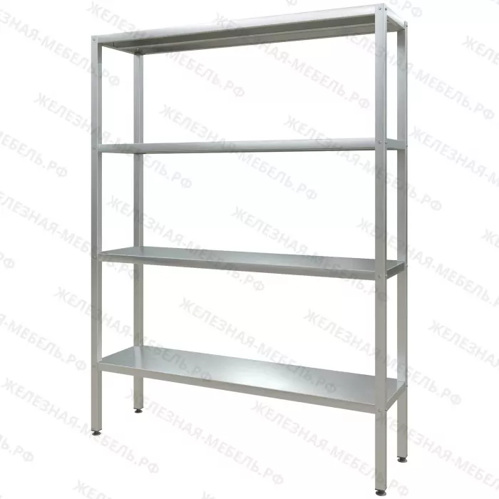 Стеллаж полочный СПЛп «Profi Inox» 2000х1500х400 со сплошной полкой (нерж.сталь)