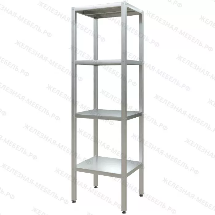 Стеллаж полочный СПЛп «Profi Inox» 2000х600х500 со сплошной полкой (нерж.сталь)