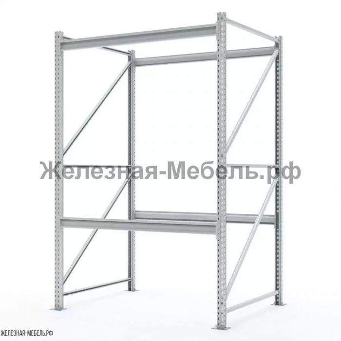 Стеллаж СФМ 2000х1250х1000 (2 яруса без настила) RAL