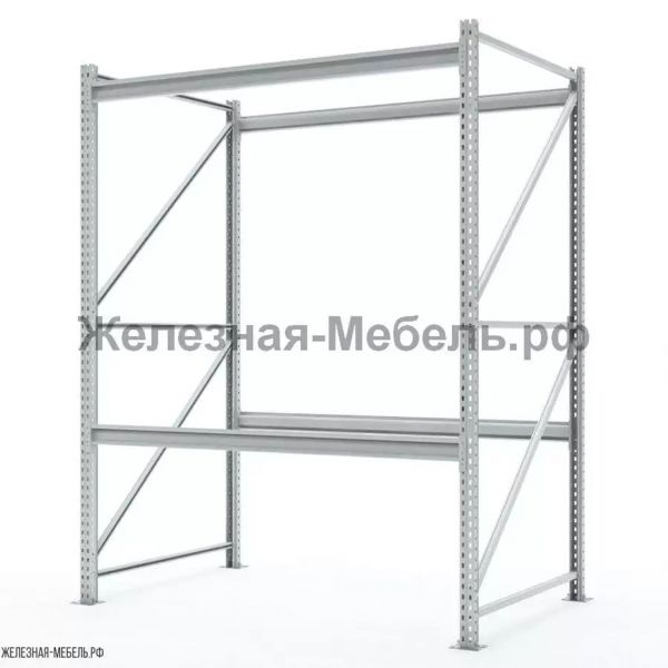 Стеллаж СФМ 2000х1500х1000 (2 яруса без настила) RAL