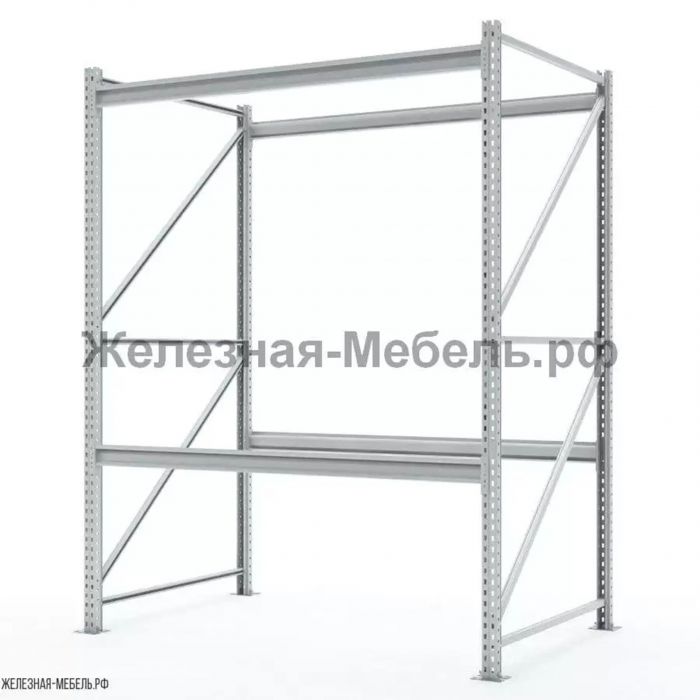 Стеллаж СФМ 2000х1500х1000 (2 яруса без настила) RAL