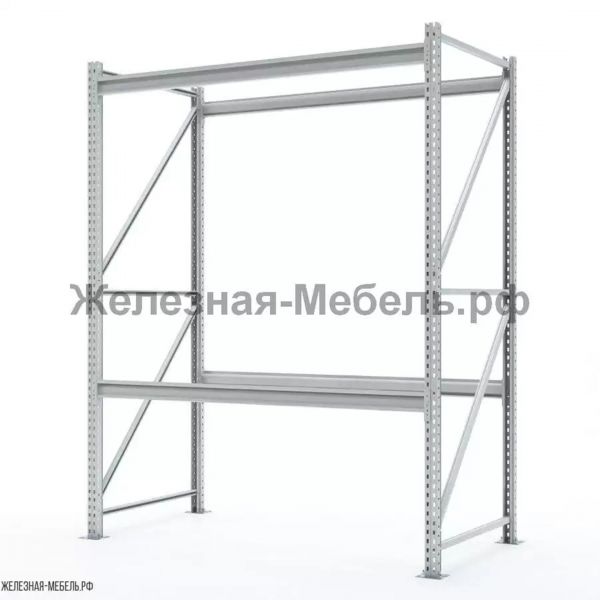 Стеллаж СФМ 2000х1500х800 (2 яруса без настила) RAL