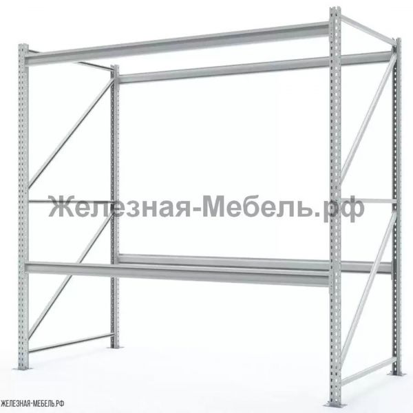 Стеллаж СФМ 2000х2000х1000 (2 яруса без настила) RAL