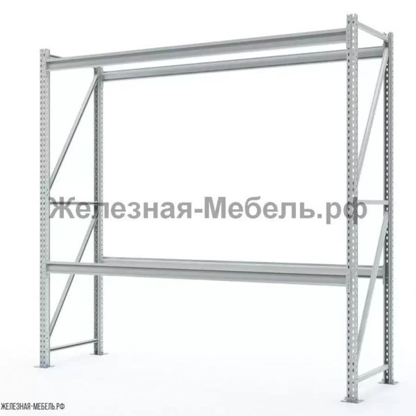 Стеллаж СФМ 2000х2000х600 (2 яруса без настила) RAL
