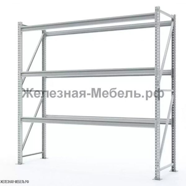 Стеллаж СФМ 2000х2000х600 (3 яруса без настила) RAL