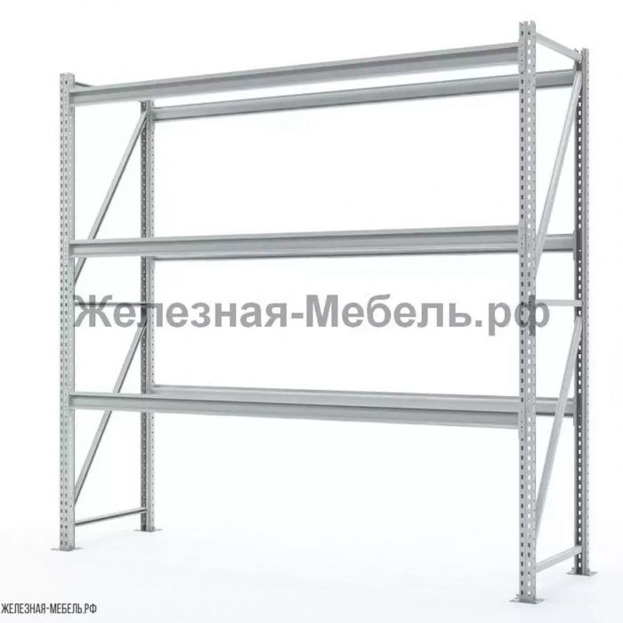 Стеллаж СФМ 2000х2000х600 (3 яруса без настила) RAL