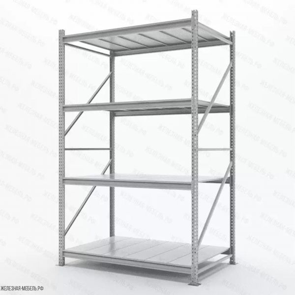 Стеллаж СФМ 2500х1500х1000 (4 яруса с настилом) RAL