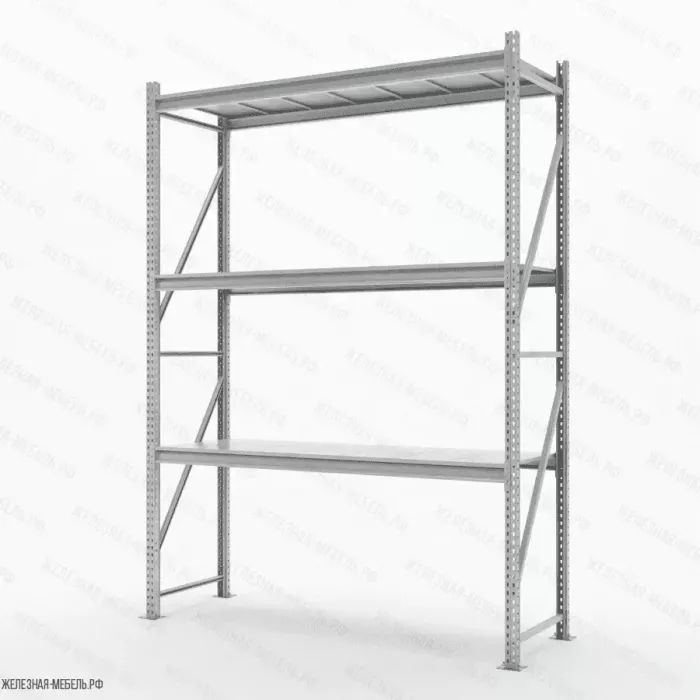 Стеллаж СФМ 2500х1750х600 (3 яруса с настилом) RAL
