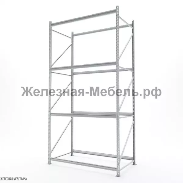 Стеллаж СФМ 3500х1750х1000 (4 яруса без настила) RAL
