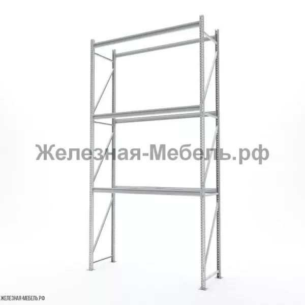 Стеллаж СФМ 3500х1750х600 (3 яруса без настила) RAL
