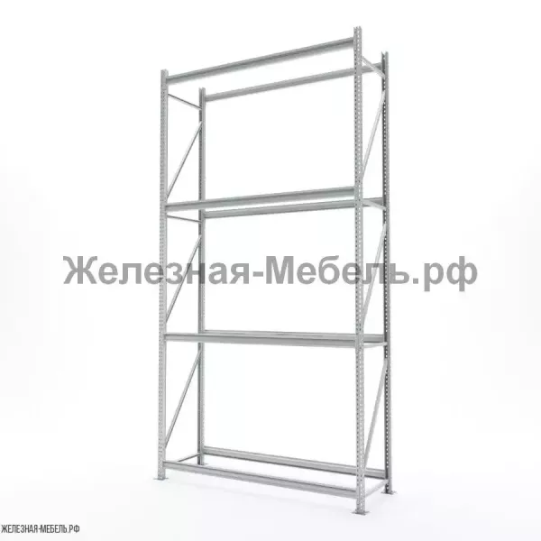 Стеллаж СФМ 3500х1750х600 (4 яруса без настила) RAL