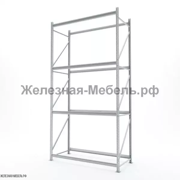 Стеллаж СФМ 3500х1750х800 (4 яруса без настила) RAL