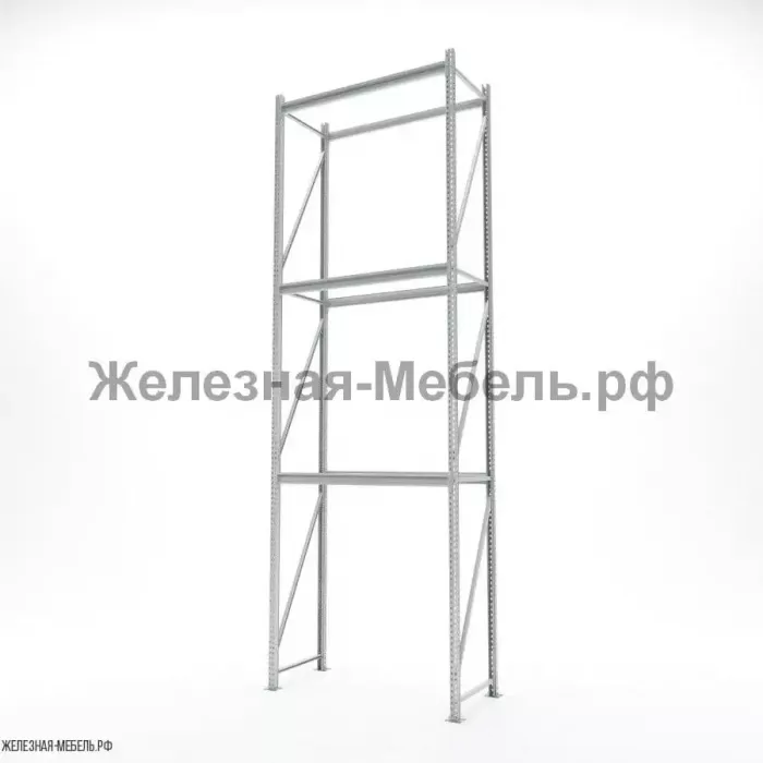 Стеллаж СФМ 4000х1250х600 (3 яруса без настила) RAL