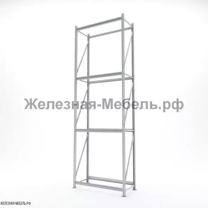 Стеллаж СФМ 4000х1250х600 (4 яруса без настила) RAL
