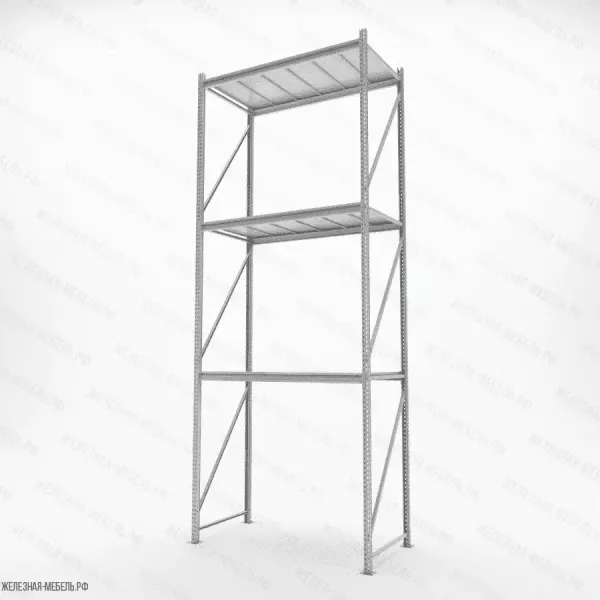 Стеллаж СФМ 4000х1500х800 (3 яруса с настилом) RAL