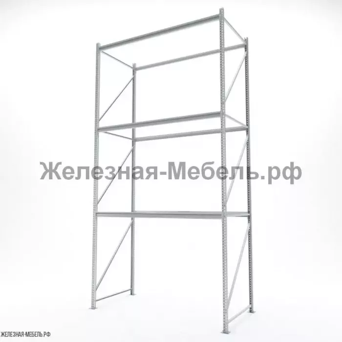 Стеллаж СФМ 4000х2000х1000 (3 яруса без настила) RAL