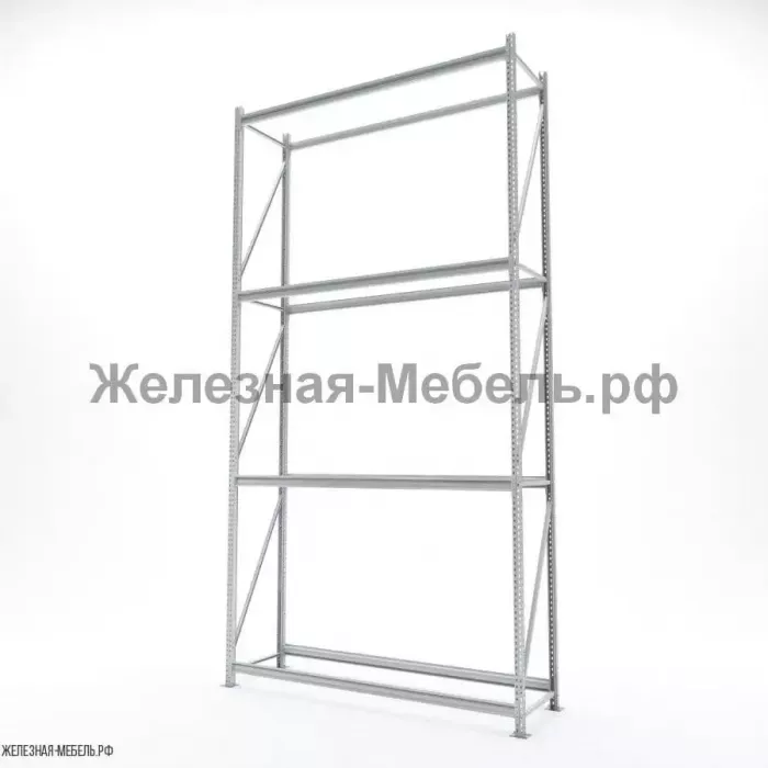 Стеллаж СФМ 4000х2000х600 (4 яруса без настила) RAL