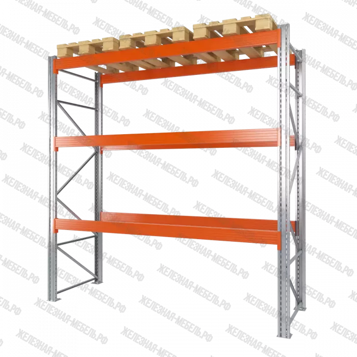 Стеллаж грузовой СТСМ 3000х2700х1000 (3 яруса)