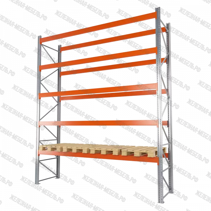 Стеллаж грузовой СТСМ 4500х3600х1000 (5 ярусов)